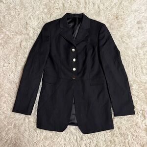 Women’s Size 6R Black RJ Classics Horseback Riding Dressage Show Coat. Good Cond